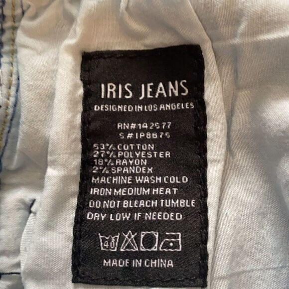 IRIS Jeans Los Angelos High Waist Side Striped  9 - Picture 15 of 15